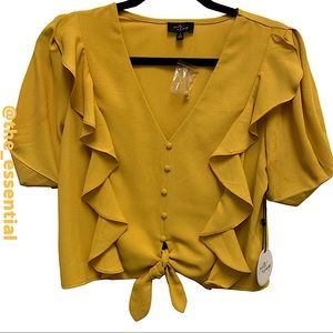 Milk & Honey Ruffle Blouse